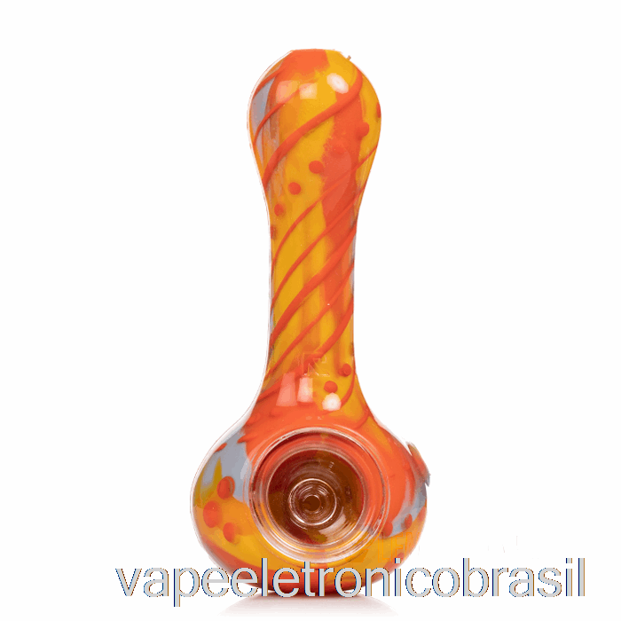 Vape Eletronico Eyce Oraflex Colher De Silicone Floral Deserto (cinza/laranja/sunglow)